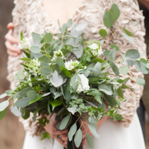 greenery in wedding bridal flowers